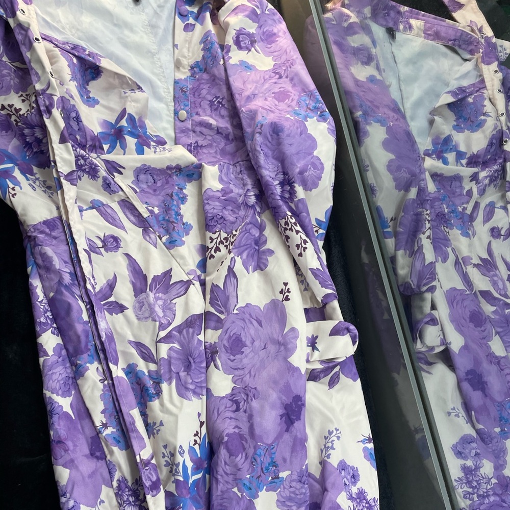 SHEIN Purple Floral Patterned dress XL